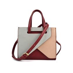 High Quality Luxury Handbags For Women Color Matching Geometric Pattern Ladies Handbag Shoulder Bag