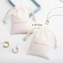Eco Cotton Linen Drawstring Bag Custom Cosmetic Gift Dust Bag Reusable Personalized Jewelry Packaging Bag