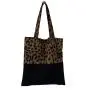 Custom Logo New Leopard Pattern Canvas Bag for Women's Shoulder Large Capacity Tote Bag Student Handbag