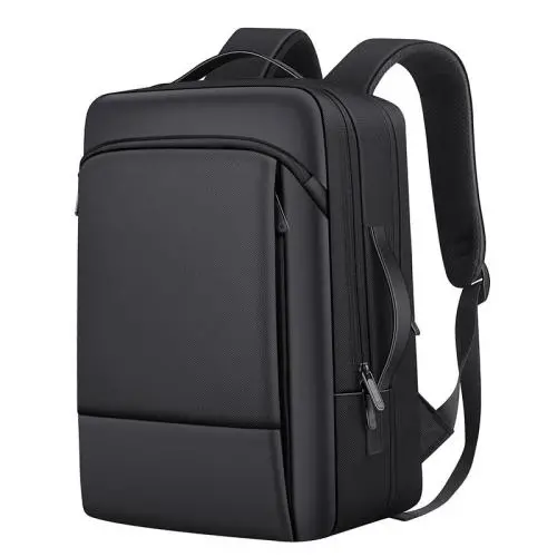 Waterproof 1680 Nylon Leather Backshoulder Computer Bag Expandable Reflective Strip Laptop Backpack with Custom LOGO
