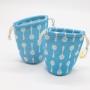 Custom Full Printing Round Bottom Cotton Gift Drawstring Gift Tableware Storage Bag Dust Cotton Packaging Pouch