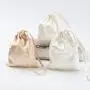 Personalized Single String Silk Satin Jewelry Bag Luxury Drawstring Gift Silk Dust Cosmetic Packaging Bag