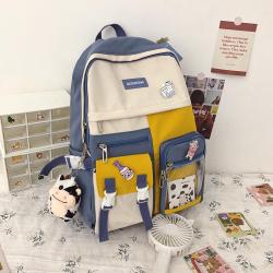 SC018 New Style School Bag for Adult Children School Student Backpack Nylon Cow Pendant Teenager Book Bag Mochilas Escolares