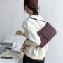 Wholesale Women's Handbags Fashion Solid Color Ladies Shoulder Bag Elegant Temperament Faux Suede Rectangular Women's Hand Bags