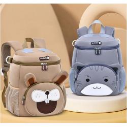 ZWY198 2024 New Cute Cartoon Animals Kids Bucket Backpack Wholesale Waterproof Small Schoolbag Daily Kindergarten Shoulder Bag