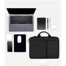 ZWY024 New Popular Unisex Laptop Handbag Polyester Waterproof Wear-resistant Thickened Laptop Briefcase Daily Casual Handbag