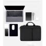 ZWY024 New Popular Unisex Laptop Handbag Polyester Waterproof Wear-resistant Thickened Laptop Briefcase Daily Casual Handbag