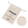 White Cotton Drawstring Pouch For Jewelry