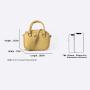 Wholesale Customized LOGO Cute Solid Color Women's Handbag Red Mini Square Tote Chubby Bag Tiny