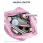 LOVEVOOK 50L Puffer Tote Bag Weekender Bags for Women Crossbody Handbag for Work Gym Overnight Bag with Wet Pocket Travel Duffle
