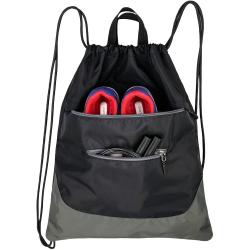 Waterproof Logo Bag Foldable Drawstring Backpack Gym Bags With Shoes Compartment For Unisex Large Gym Bag