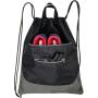 Waterproof Logo Bag Foldable Drawstring Backpack Gym Bags With Shoes Compartment For Unisex Large Gym Bag