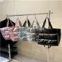 Gelory High Quality Women PU Leather Dry And Wet Separation Gym Bag Pink Portable Waterproof Luggage Travel Bags
