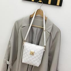 2024 Women's Leisure Small Bag Simplified Bucket Style Fashionable Single Strap Shoulder Bag Chain Decoration Portable Wholesale