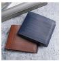 ZR730 Men Short Wallet Card Holder Card Positions Case Open Frosting Purse Retro Money Clip Billfold Dollars PU Open Wallet