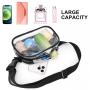 Wholesale Customize Logo Utility Waterproof Transparent Pvc Unisex Crossbody Belt Bag  With Strap Clear Fanny Pack Waist Bag