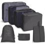 Travel  Bag Set Seven Piece Folding Wash Bag Clothes Storage Bag