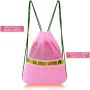 Gelory Custom Logo Colorful Drawstring Promotional Large Bag  Lightweight Mesh Outdoor Backpack Bag