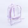 Keymay New Arrival High Quality Candy Color Large Capacity Clear PVC Waterproof Rucksack Girl Backpack Clear School Backpack