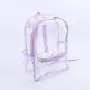 Keymay New Arrival High Quality Candy Color Large Capacity Clear PVC Waterproof Rucksack Girl Backpack Clear School Backpack
