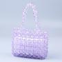 Fashionable and exquisite acrylic handmade beaded woven handbag