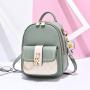 Korean Large Capacity Locking Single Shoulder Bag Bolsos Para Mujeres New Fashion Diamond Backpack PVC Zipper Bucket Travel Bag