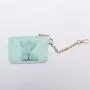 RTS Stock Nylon Portable Mini Personalized Letter Patches Custom Birthday Gift Card Holder Coin Purse Keychain Wallet for Women