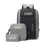 Custom 3pcs/set Work Bag College School Daypack Travel Knapsack Business Backpack Set with Laptop Compartment