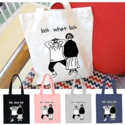 Custom Printed Organic Calico Printed Reusable Shopping Bag Cotton Canvas Tote Bag With Logo