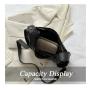 HR524 Ladies Underarm Bags PU Shoulder Armpit Handheld Underarm Bag for Girls Fashion Designers Clear Irregular Crossbody Bag