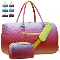 Factory Direct Sale Gradient Color Gym Bags Dry Wet Separated Gym Bags Women Fashion Sport Training Handbag Yoga Duffel Bag
