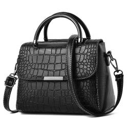 ZR284 Women's Bag 2023 New Fashion One Shoulder Oblique Straddle Bag High Capacity PU Stone Pattern Handbag