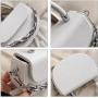2023 Trendy Latest Sac A Main Femme Thick Chain Pu Small Bags  Casual Women Tote Bag  Handbags For Ladies
