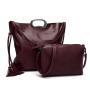 Cheap promotion stock lady handbag Mother's package pu leather tassel bag