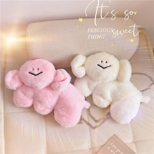High Quality Custom Cartoon Dog shape Animals Backpack Anime Soft Plush kawaii kids bag