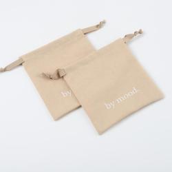 Eco-Friendly Organic Soft Brown Cotton Muslin Drawstring Gift Jewelry Bag Muslin Soap Pouch For Sale
