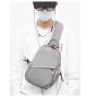 ZF091 New Chest Bag Men Fashion Casual Shoulder Messenger Bag Waterproof Oxford Backpack USB Interface