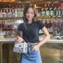 Factory Wholesale 2023 New Vintage Snake Pattern Handbag Sling Shoulder Crossbody Bag Mobile Phone Square Bag Korean Fashion