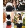 LOVEVOOK 15.6 17 Inch Business Work Laptop Bags Purse with USB Port Waterproof Business College Travel Backpacks for Woman