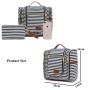 Fashion Design 2pcs/set Multi-functional waterproof canvas travel bag toiletry pouch with luggage strap custom logo Cosmetic bag