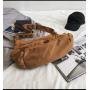 ZX074 Canvas Messenger Crossbody Shoulder Bag Hobo Bag with Multiple Pockets One Shoulder Bags Crossbody Zipper Purse For Women
