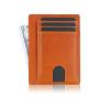Personalized Custom Unisex Slim Leather Card Holder Wholesale Women And Men ID Window Rfid Blocking Card Holder Wallets