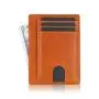 Personalized Custom Unisex Slim Leather Card Holder Wholesale Women And Men ID Window Rfid Blocking Card Holder Wallets