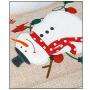 HR089 New Christmas Handheld Gift Bag Lovely Cloth Cartoon Elderly Snowman Gift Bag Candy Apple Christmas Lightweight Handbag