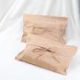 Custom Logo Printed Cotton Canvas Envelope Pouch Gift Cloth Packaging Lingerie Underwear Dust Cover Bag