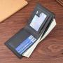 Men's Ultra-Thin Leather Wallet Large-Capacity Business Card Bag Youth Multifunctional Waterproof New Wholesale Short