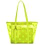 Water-resistant Jelly Handbag Green Transparent Tote Bag TPU With Small Pouch Shoulder Beach Bag Personalized