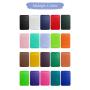 HR483 New Mobile Phone Back Sticker Card Case Solid Color Leather Pattern Independent Card Case Self Adhesive Insert Card Case