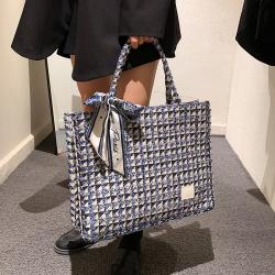 2023 New Plaid Canvas Bag Ladies Women Fashion Handbags Bag Wholesale Handbag Factory Designer Shoulder Bags