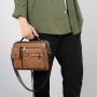 WTB051 Fashion Waterproof Messenger Bag Large Capacity Simple Casual PU Leather Men's Crossbody Travel Handbag
